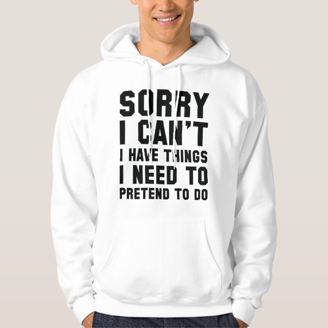 Sudadera Lo siento, no puedo (Anverso)