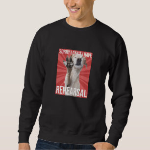 Sudadera Lo siento, no puedo ensayar teatro musical