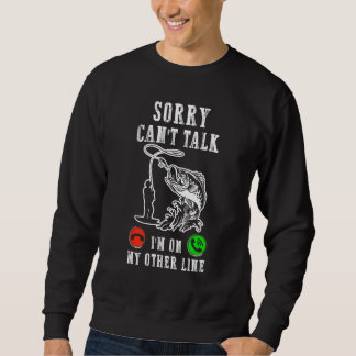 Sudadera Lo siento no puedo hablar estoy en mi otra línea P