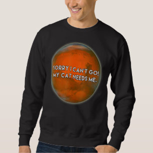 Sudadera LO SIENTO NO PUEDO IR MI GATO ME NECESITA Ingenio