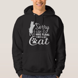 Sudadera Lo siento, no puedo tener planes con mi gato gatit