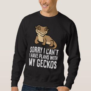 Sudadera Lo siento, no puedo tener planes con mis geckos en