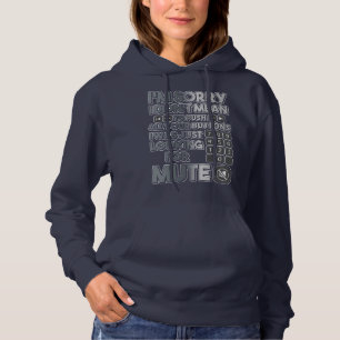 Sudadera Lo siento, no quise empujar la mordaza de los boto