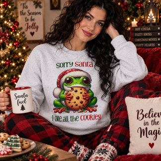 Sudadera Lo siento Santa, Me Comí Todas Las Galletas Rana T