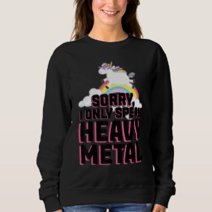 Sudadera lo siento, solo hablo festival de música de heavy 