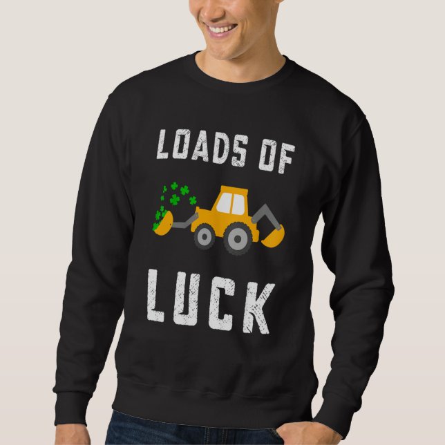 Sudadera Load Of Luck Kids Boys St Patricks Day Constructio (Anverso)