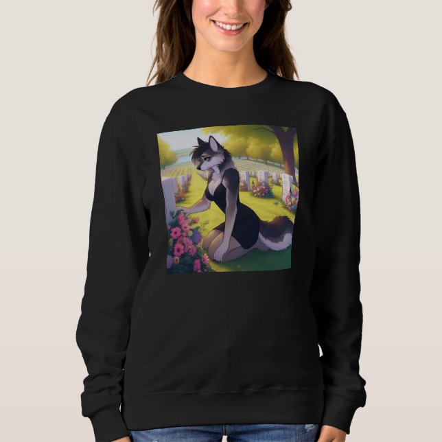 Sudadera Loba Viuda de Guerra  (Anverso)