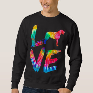 Sudadera Lobby Irlandés Tie Dye Love Dog Mom