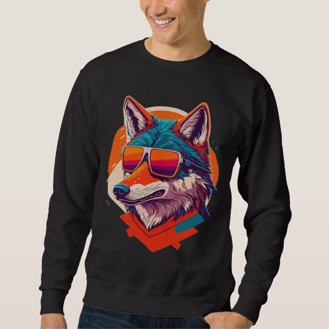SUDADERA LOBITO ADORABLE CON GAFAS DE SOL. (Anverso)
