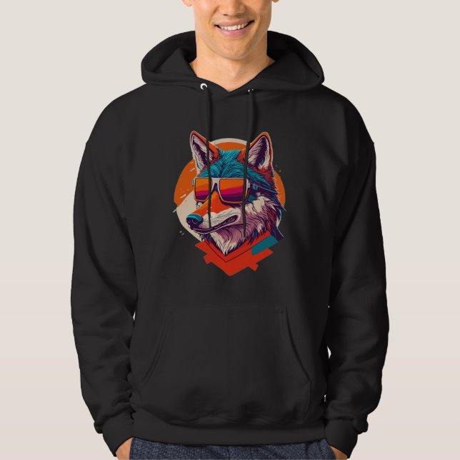 SUDADERA LOBITO ADORABLE CON GAFAS DE SOL. (Anverso)