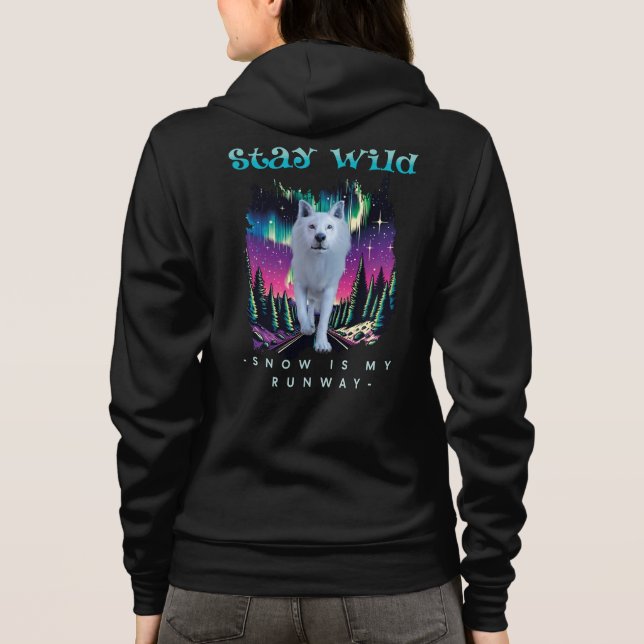 Sudadera Lobo Ártico Salvaje (Reverso)