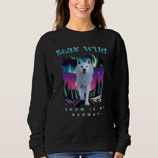 Sudadera Lobo Ártico Salvaje (Anverso)
