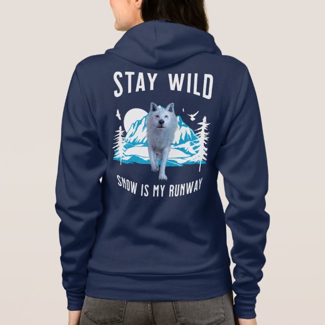 Sudadera Lobo Ártico Salvaje (Reverso)