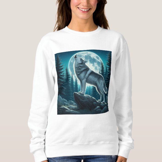Sudadera Lobo Aullador (Anverso)