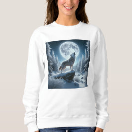 Sudadera Lobo Aullador En Invierno