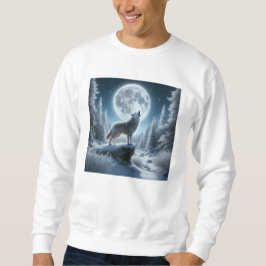 Sudadera Lobo Aullador En Invierno