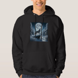 Sudadera Lobo Aullador En Invierno