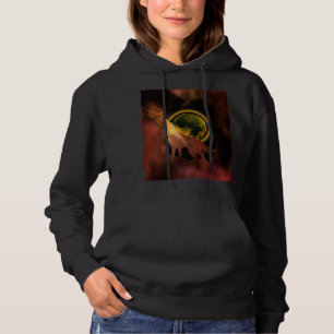 SUDADERA LOBO AULLANDO EN GALAXIA LUNA ESPACIO  
