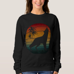 Sudadera lobo aullando vintage
