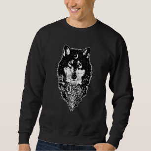 Sudadera Lobo celeste con problemas