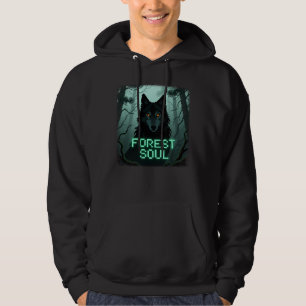 Sudadera Lobo de fantasía oscura "Alma del bosque" con bril