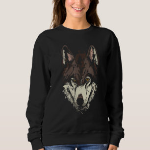 Sudadera Lobo de la cabeza de los animales del zoológico de