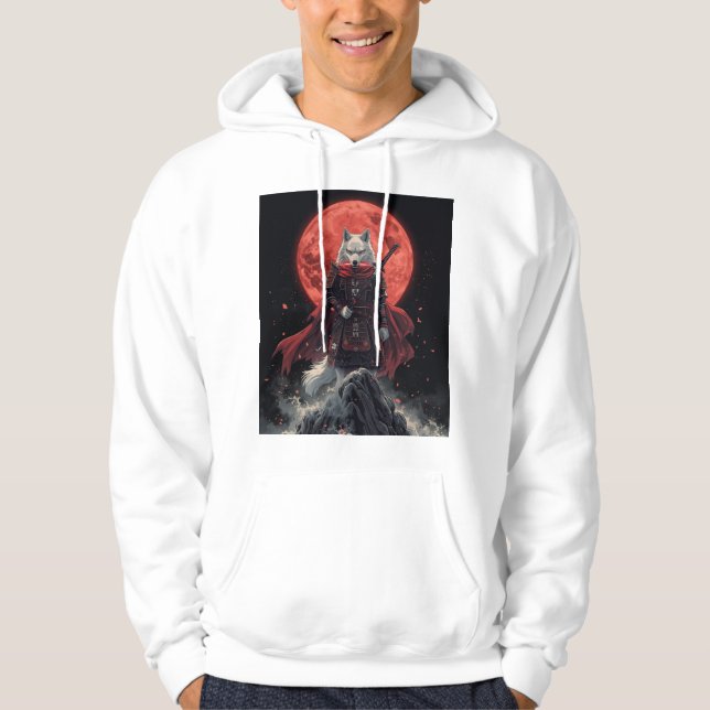 Sudadera Lobo de la Luna Carmesí Ronin (Anverso)