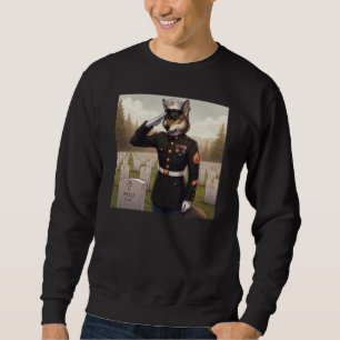 Sudadera Lobo de la Marina saludando