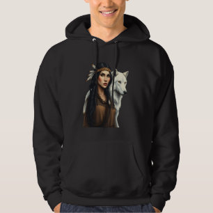 Sudadera Lobo de mujeres nativas estadounidenses ama a los
