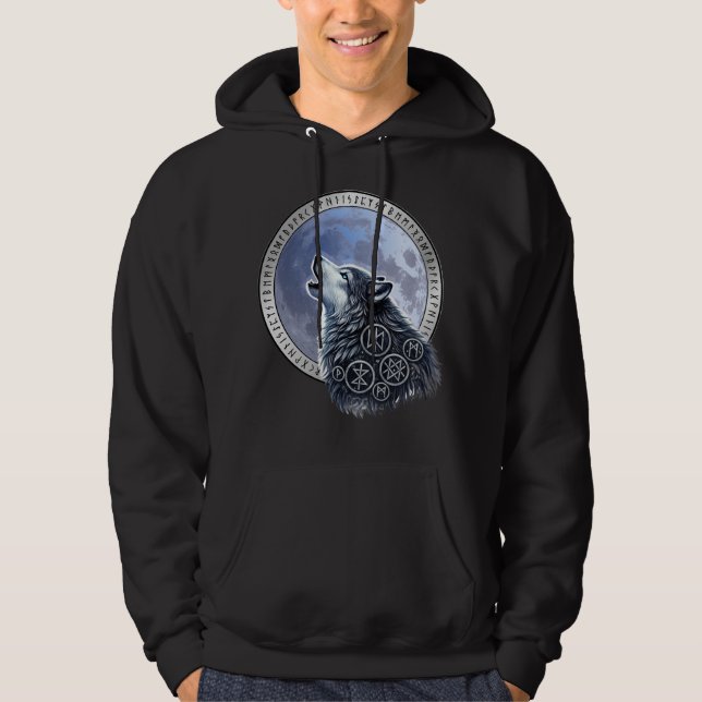 Sudadera Lobo de Odín (Anverso)