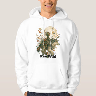 Sudadera Lobo del Bosque a la Luz de la Luna 