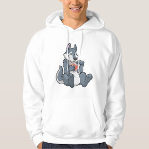 Sudadera Lobo en el póker con tarjetas de póker