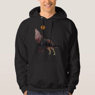 Sudadera Lobo en la luna Vikings Lif salvaje