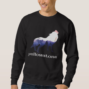 Sudadera Lobo en la naturaleza Parque Yellowstone Campament