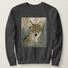 Sudadera Lobo en la Niebla Acuarela