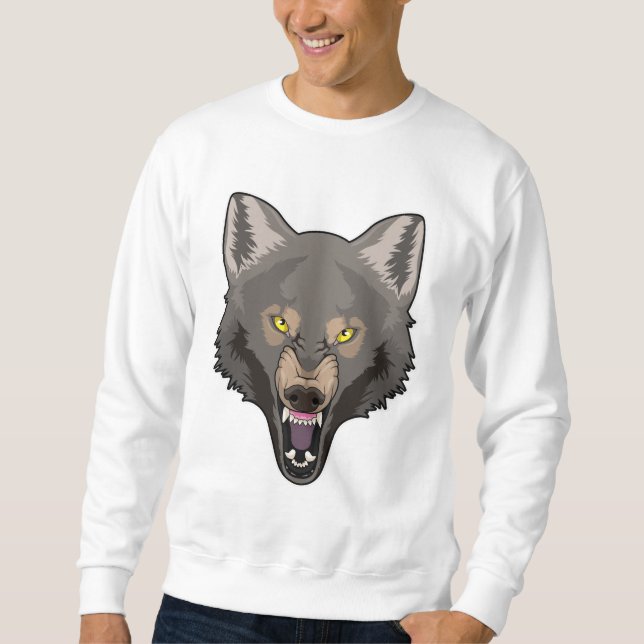 Sudadera Lobo enojado (Anverso)