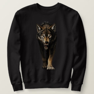 Sudadera Lobo Fiero – Depredador Lobo Salvaje Enfadado
