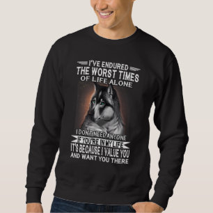 Sudadera Lobo He soportado los peores momentos de la vida s