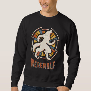 Sudadera Lobo hombre Vintage Clásico Retro Amor