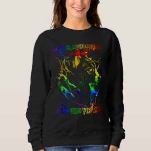 Sudadera Lobo LGBT Nunca Se Disculpa Por Quien Apoyas