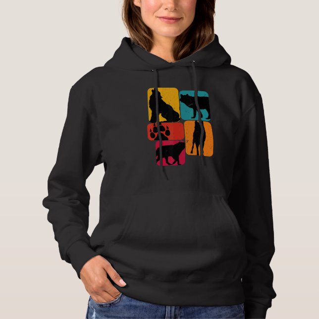 Sudadera Lobo lobos Diseño Retro (Anverso)