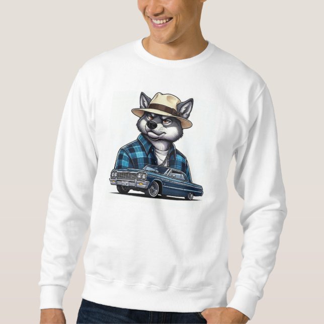 Sudadera Lobo Lowrider (Anverso)