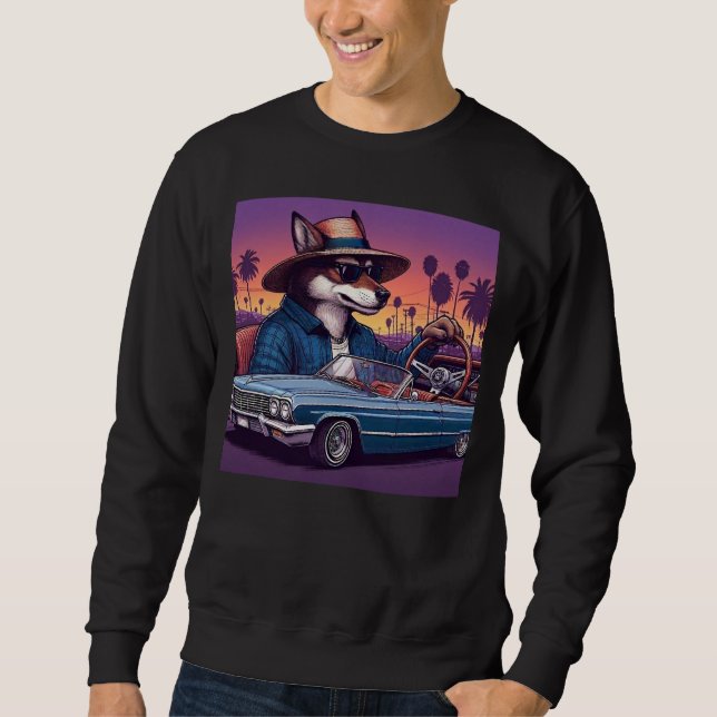 Sudadera Lobo Lowrider Wolfy (Anverso)