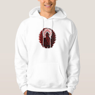 Sudadera Lobo/luna célticos, roja