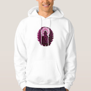 Sudadera Lobo/luna célticos, rosada