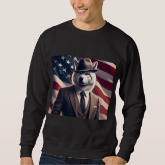 Sudadera Lobo Patriótico