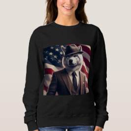 Sudadera Lobo Patriótico