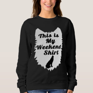 Sudadera Lobo retro vintage este mi fin de semana hombres m