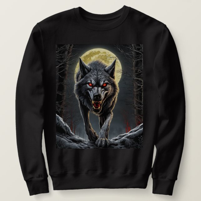 Sudadera Lobo sediento de sangre (Anverso del diseño)