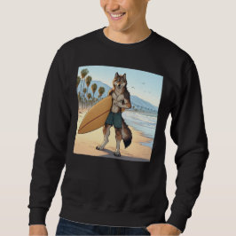 Sudadera Lobo surfista  